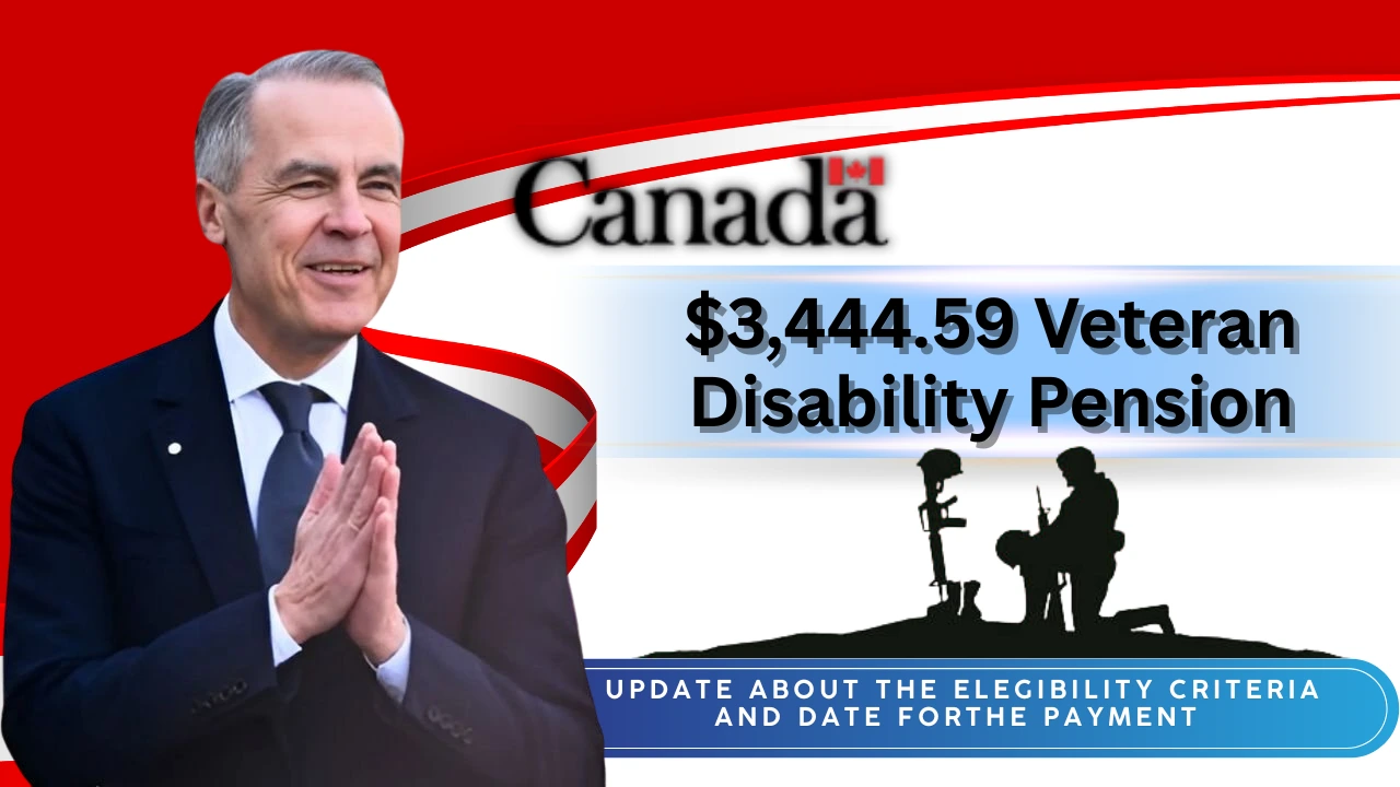 3,444.59 Veteran Disability Pension