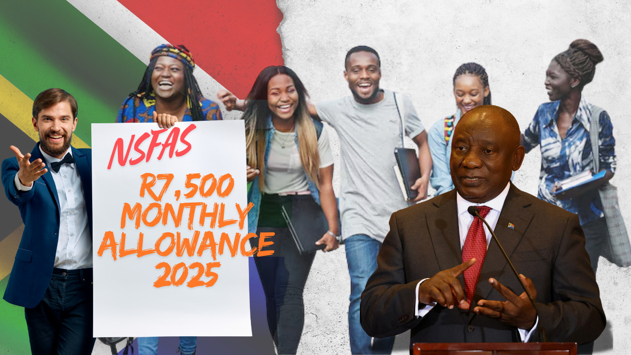 NSFAS R7,500 Monthly Allowance 2025